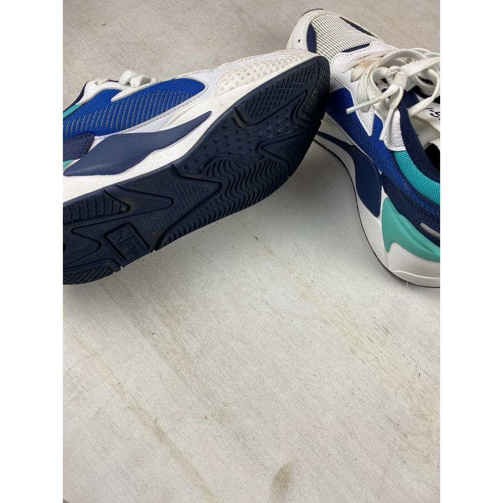 Puma‎ RS-X Size 5C Men Kids, Size 6.5 Womens Running System Teal Blue Black Shoe